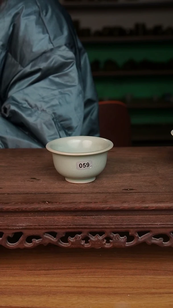 杯059号仿古厚胎压手杯微微不完美