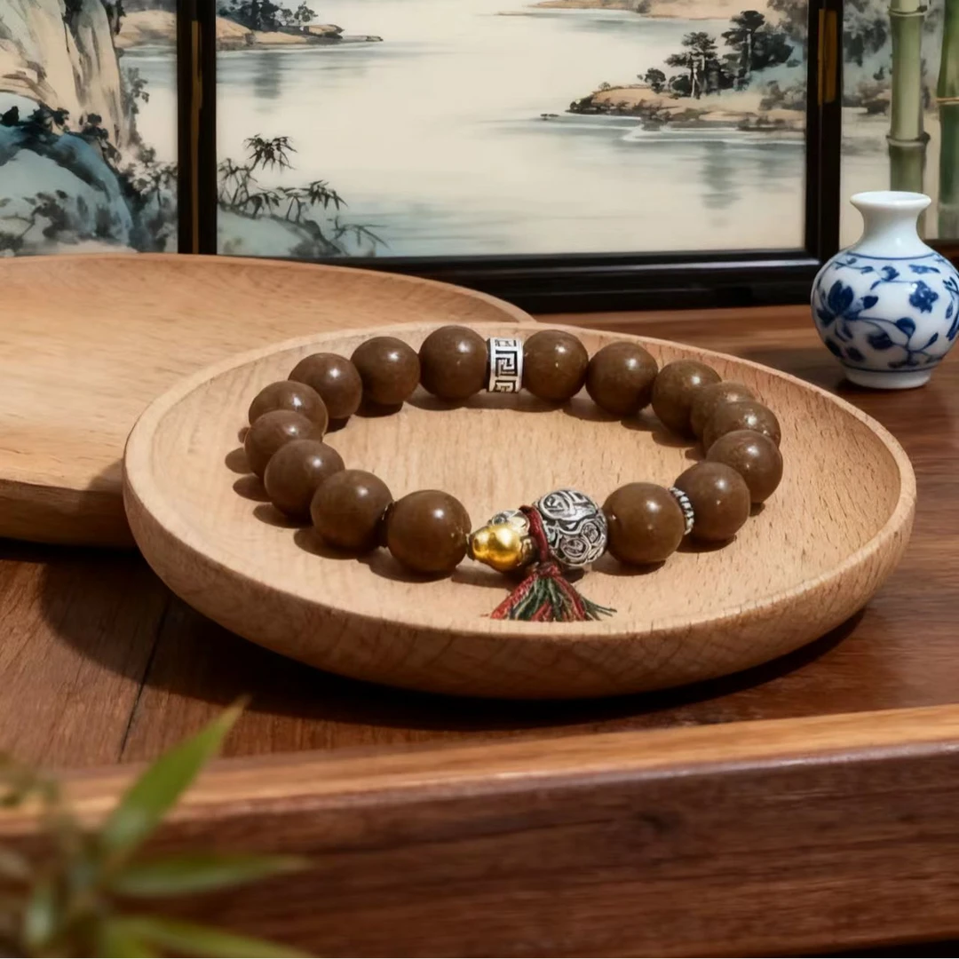 非金属木质手链 御香本草 · 古法葫芦香珠轻奢中式手工饰品手链