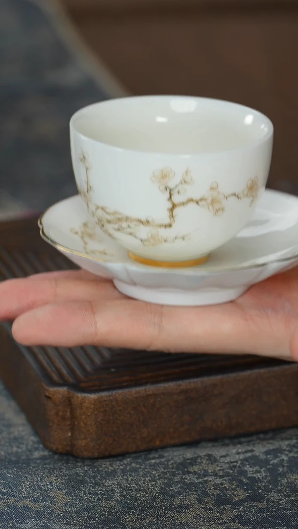 【梅花-小杯+杯垫】【12西泠礼盒】