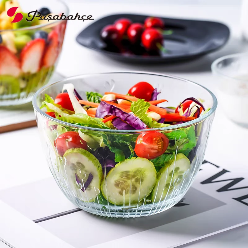 土耳其帕莎帕琦15.8厘米爱心浮雕玻璃钵碗两只装带盖D931