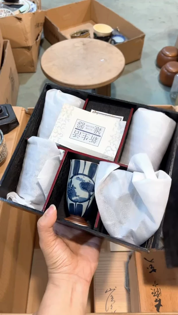 B0083中古瓷器 茶器周边/1盒