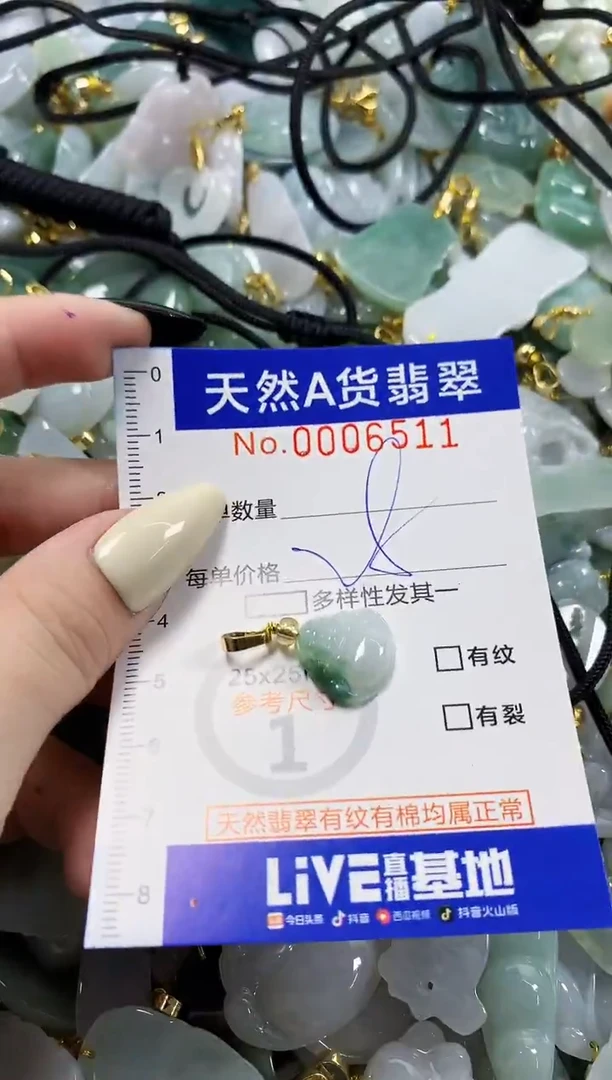 颈饰未镶嵌翡翠天然A货翡翠