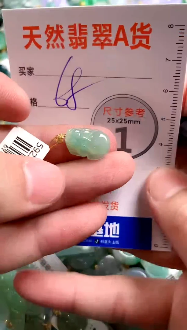 【闪购商品】翡翠颈饰18K金镶嵌14004027