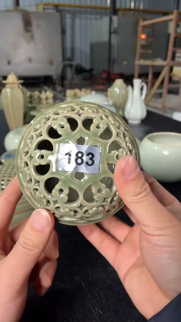 耀州窑仰山宝相香薰183