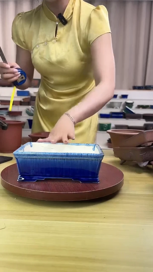 紫砂花盆浅草紫砂花盆微瑕