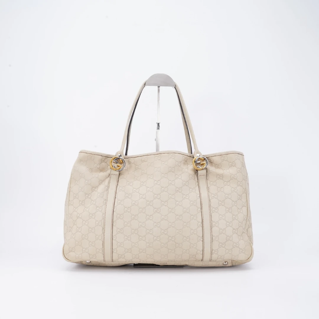 95新 GUCCI/古驰 【白菜】手提托特包压纹款/BG23001553