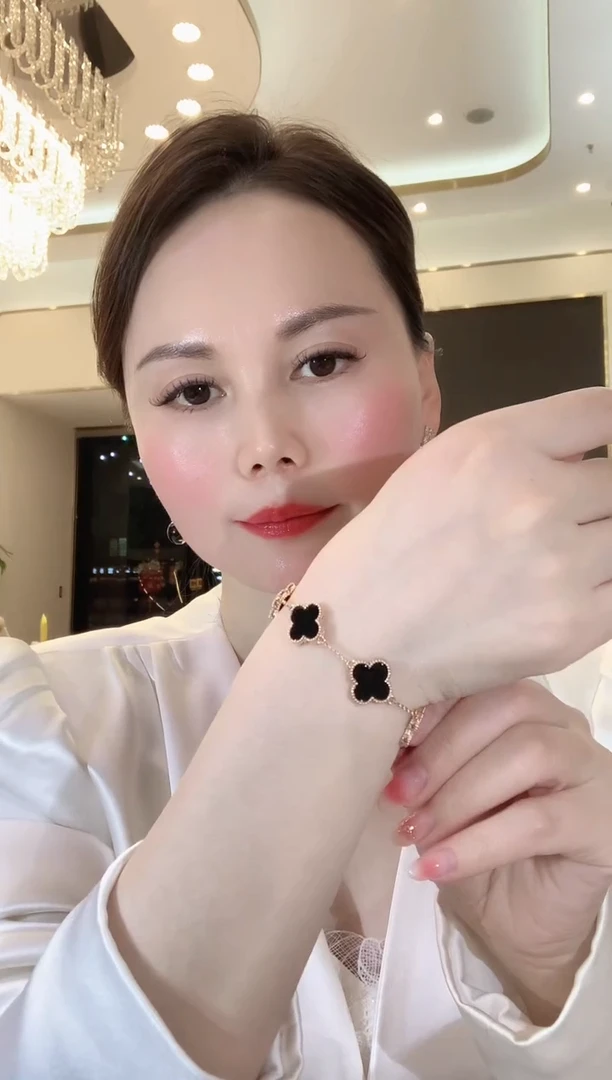 【闪购商品】翡翠手链18K金镶嵌A28 多样性发货一件