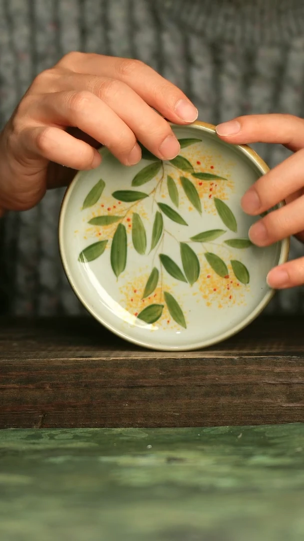 瓷器青诗集手工手绘瓷器