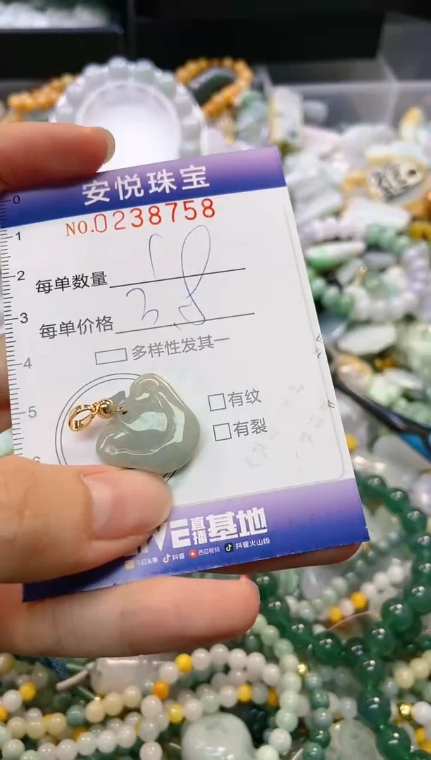 翡翠未镶嵌颈饰闪购0238758