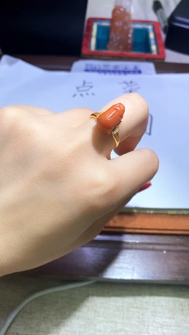 南红玛瑙未镶嵌戒指多样性发一件691