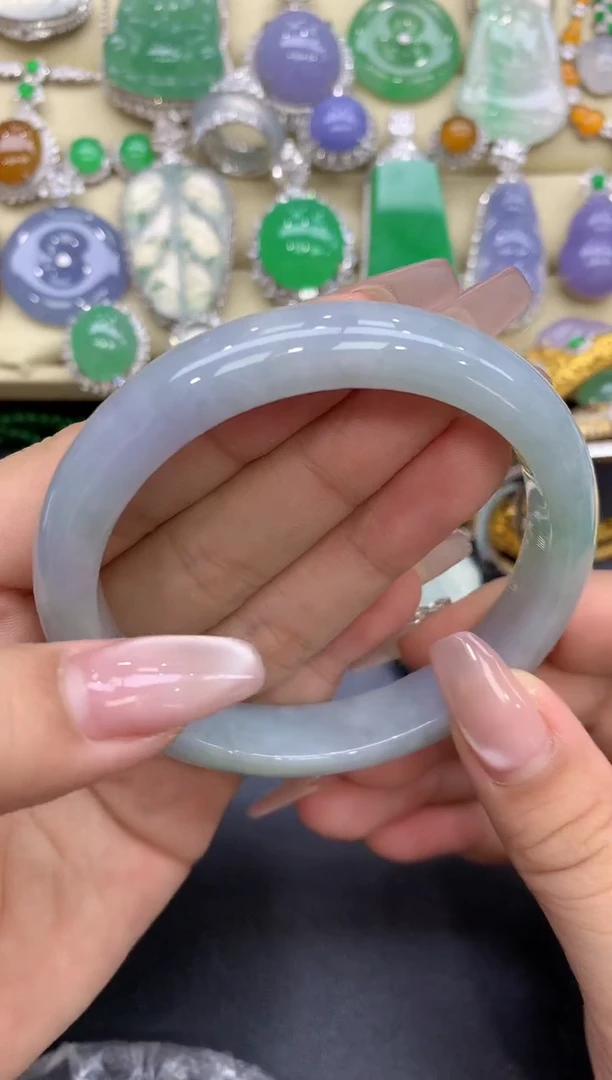 未镶嵌手镯翡翠147-中国好珍宝