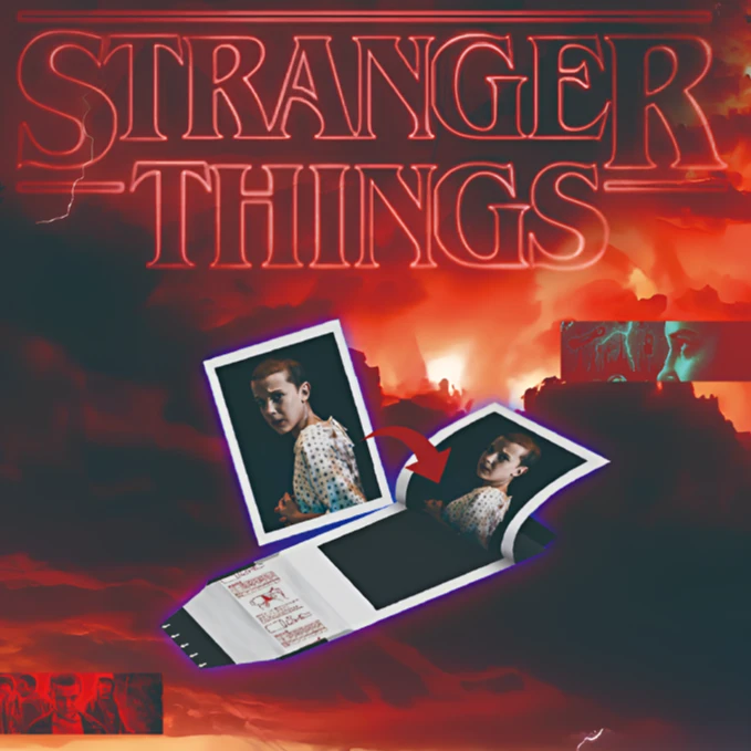 【躲猫猫】怪奇物语 西班牙快闪店灵感同人影视撕拉拍立得