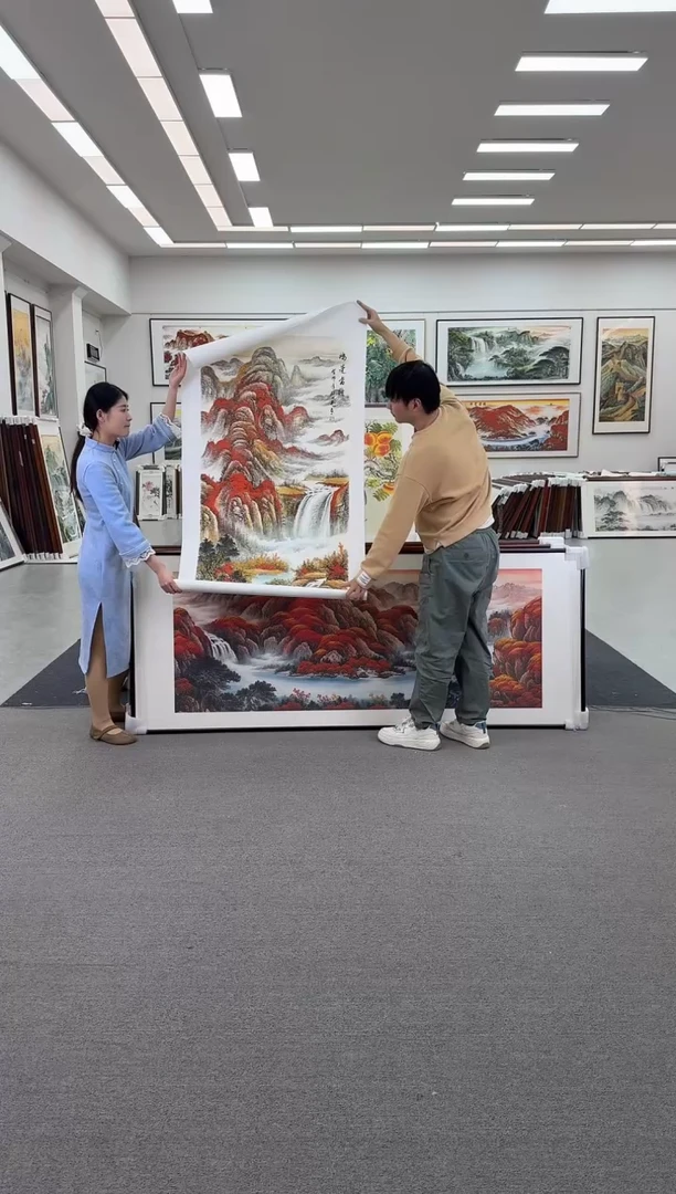 国画手绘 鸿运当头 单画芯 136*68