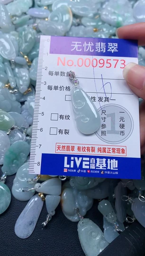 颈饰未镶嵌翡翠9573