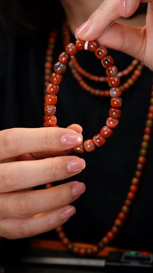 未镶嵌手链南红玛瑙包浆料单圈