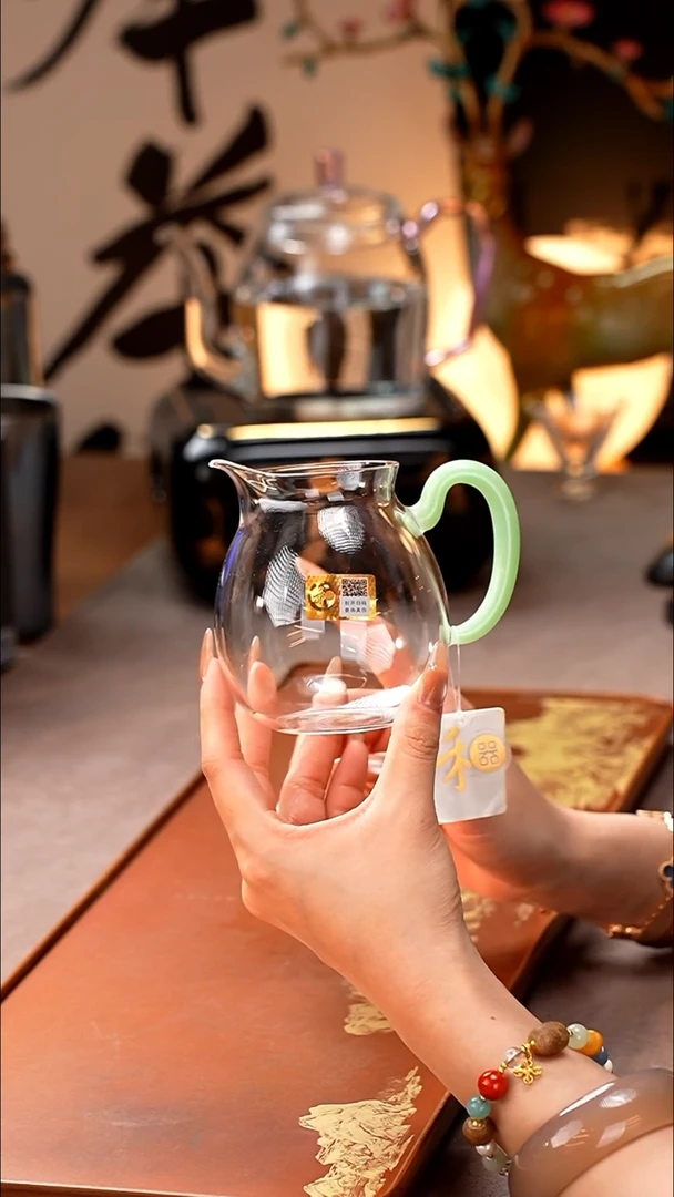 禾器/晶彩清悦茶海/浅玉色