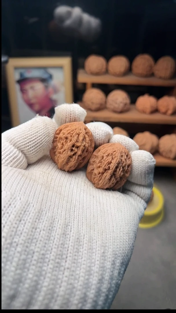 吊坠文玩核桃麦穗虎头30