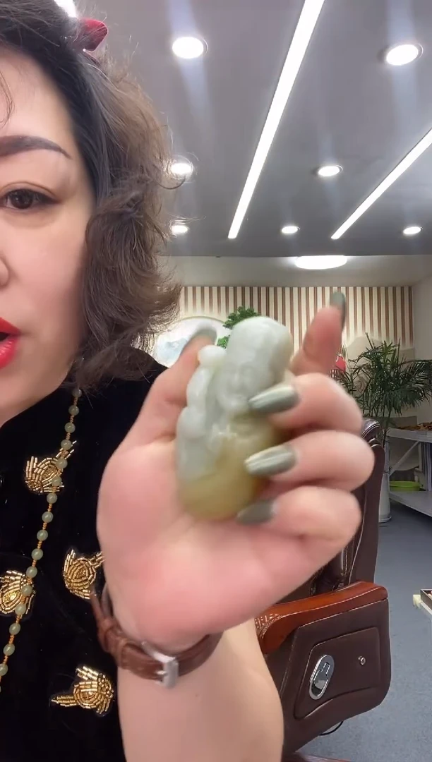 未镶嵌蛇纹石玉手把手把