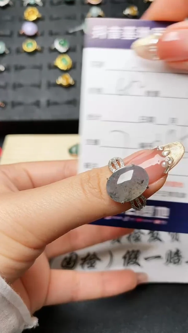 【闪购商品】翡翠戒指银S925镶嵌............