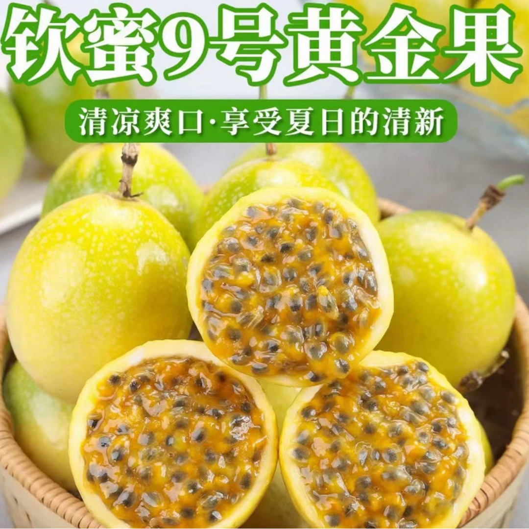 钦蜜9号黄金百香果 果园新鲜采摘 当季水果