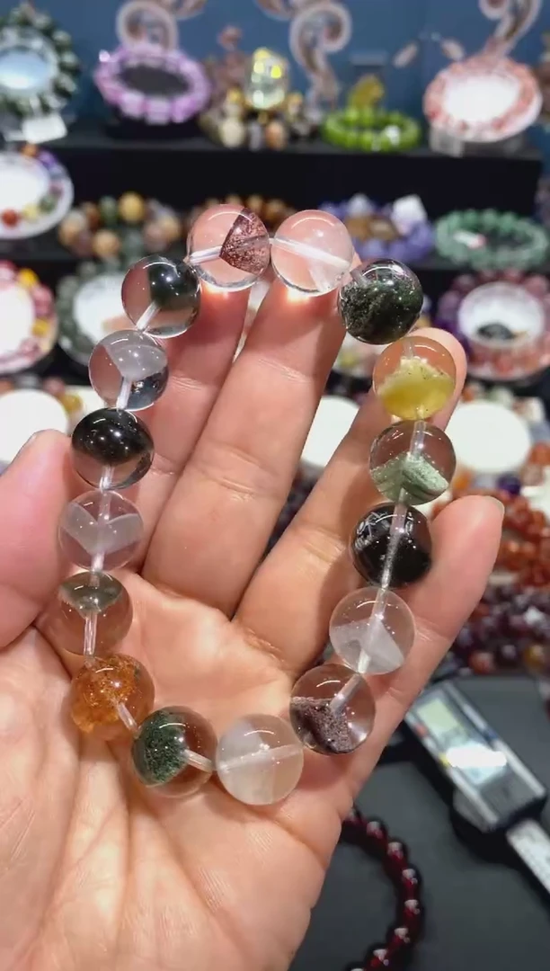【闪购商品】水晶手串未镶嵌四季幽灵金字塔