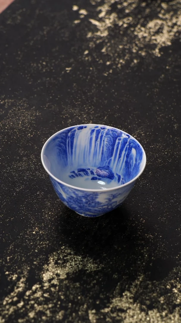 杯子陶景德镇手绘茶器