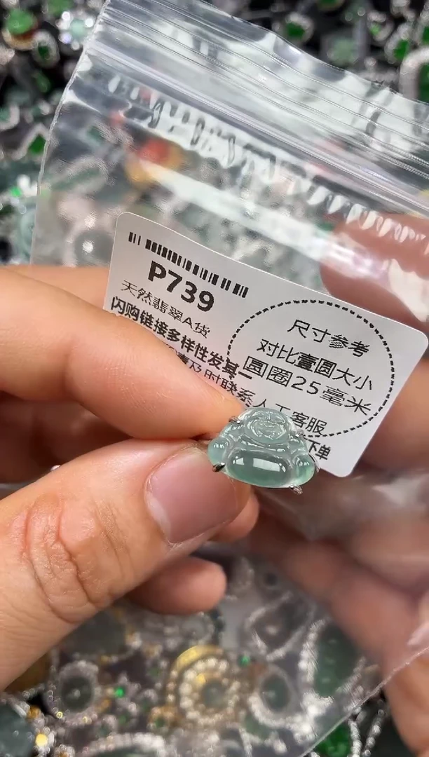颈饰未镶嵌翡翠P739戒指