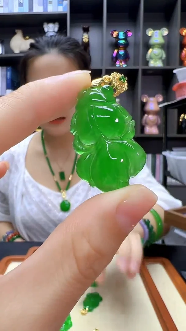 高货冰透diy劲饰金鱼吊坠