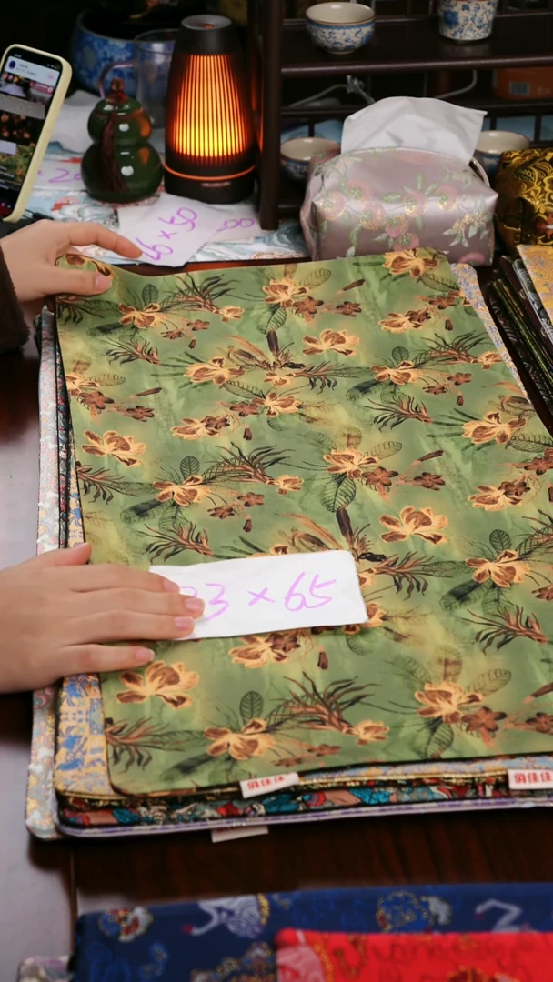 【微瑕芙蓉园双面】中国风干泡织锦茶席33*65