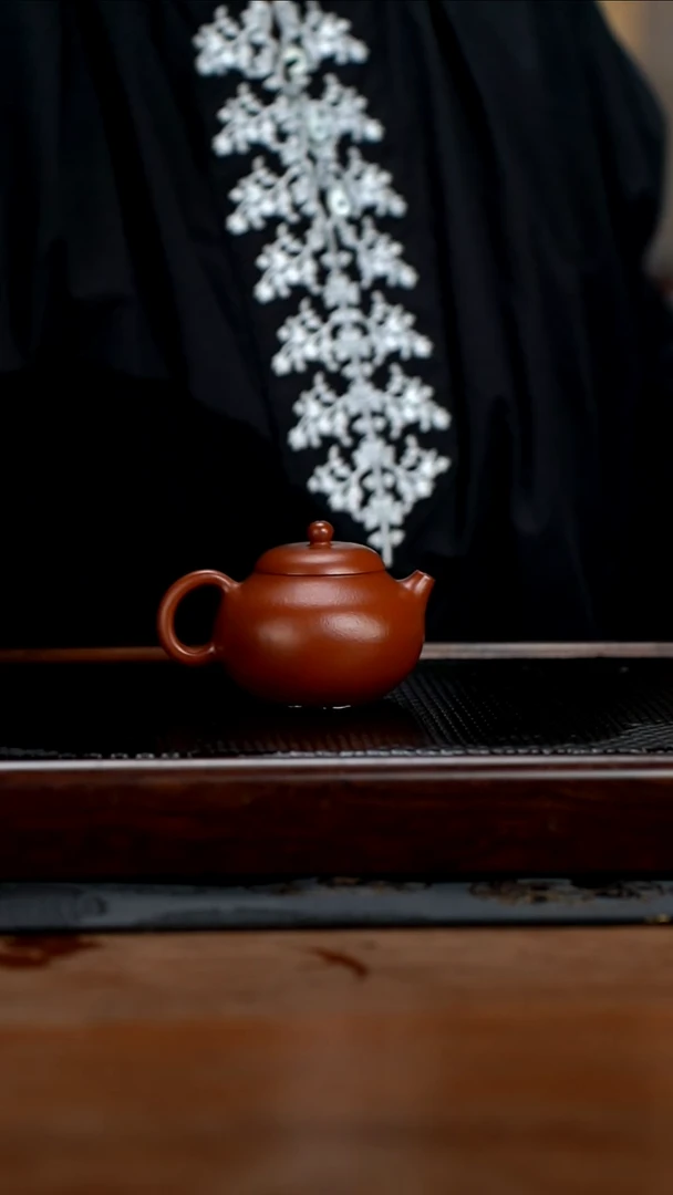 茶壶紫砂120cc小煤窑朱泥文旦16