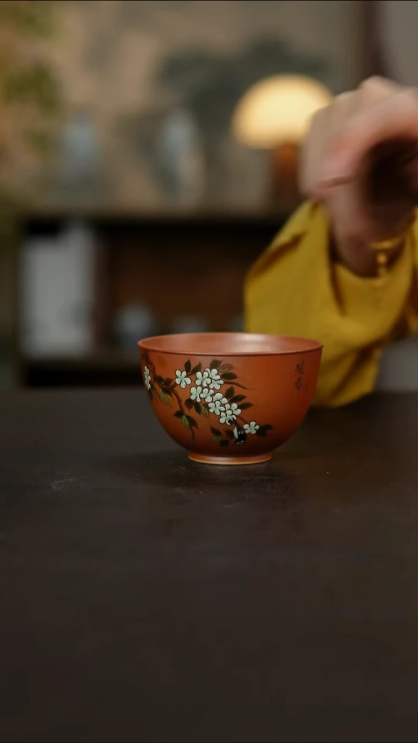 杯景德镇陶瓷杯碗柴烧多人