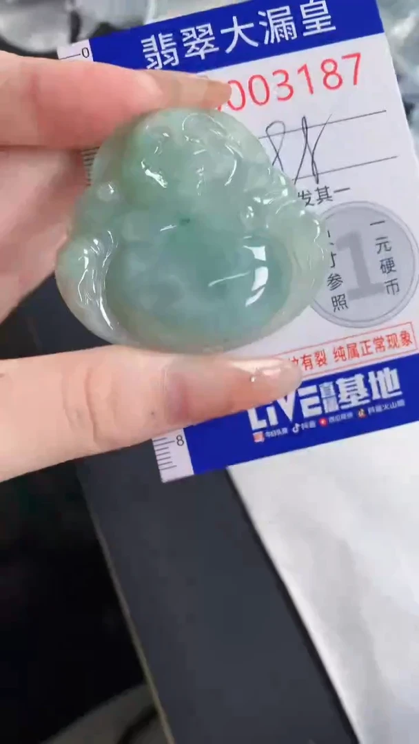 翡翠未镶嵌吊坠(不含链)3187