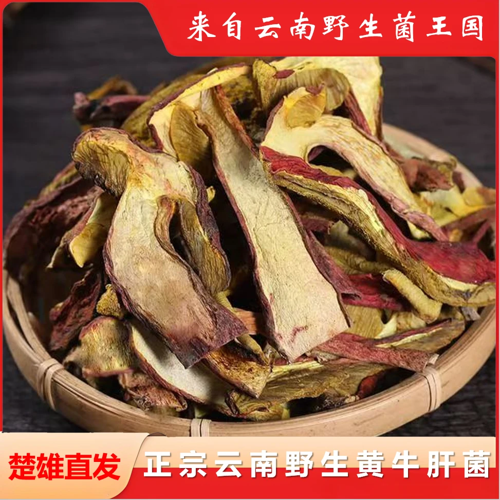 正宗云南南华野生黄牛肝菌100g装味道浓郁爆炒鲜美比肉还菌类香