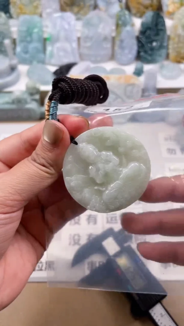 【闪购商品】翡翠颈饰未镶嵌天然缅甸A货翡翠152