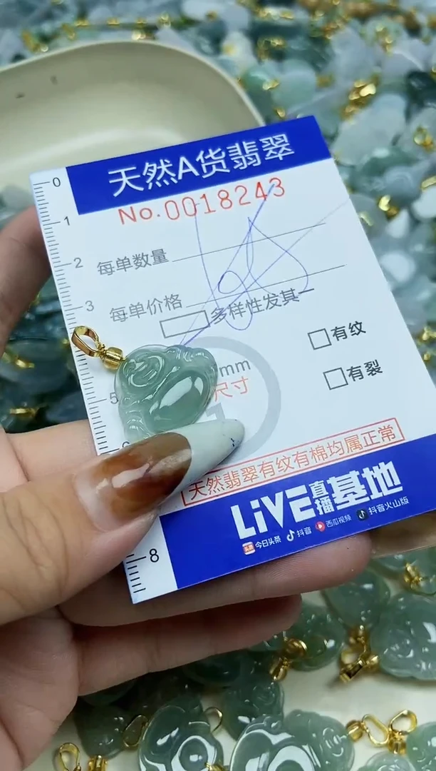 【闪购商品】翡翠颈饰未镶嵌天然A货翡翠