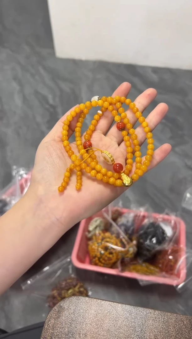 未镶嵌项链蜜蜡蜜蜡项链[多样发其一]