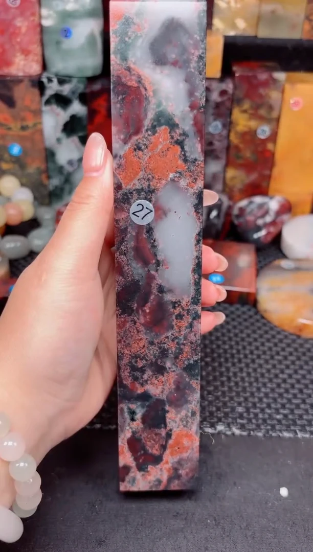 玉桂林鸡血创意摆件装饰 编号：27