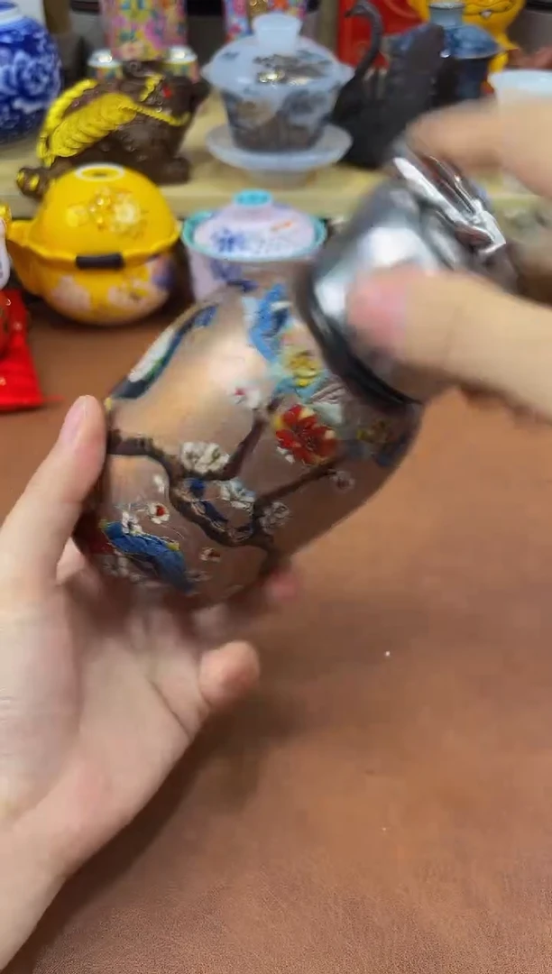 陶瓷茶具摆件旅行套组