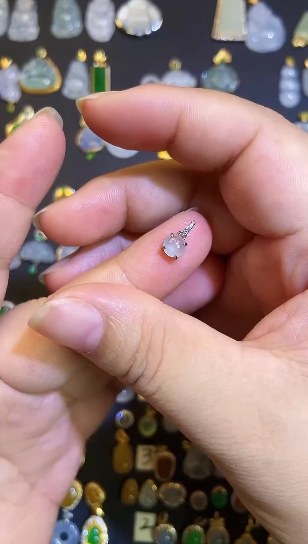 吊坠(不含链)银S925镶嵌翡翠1