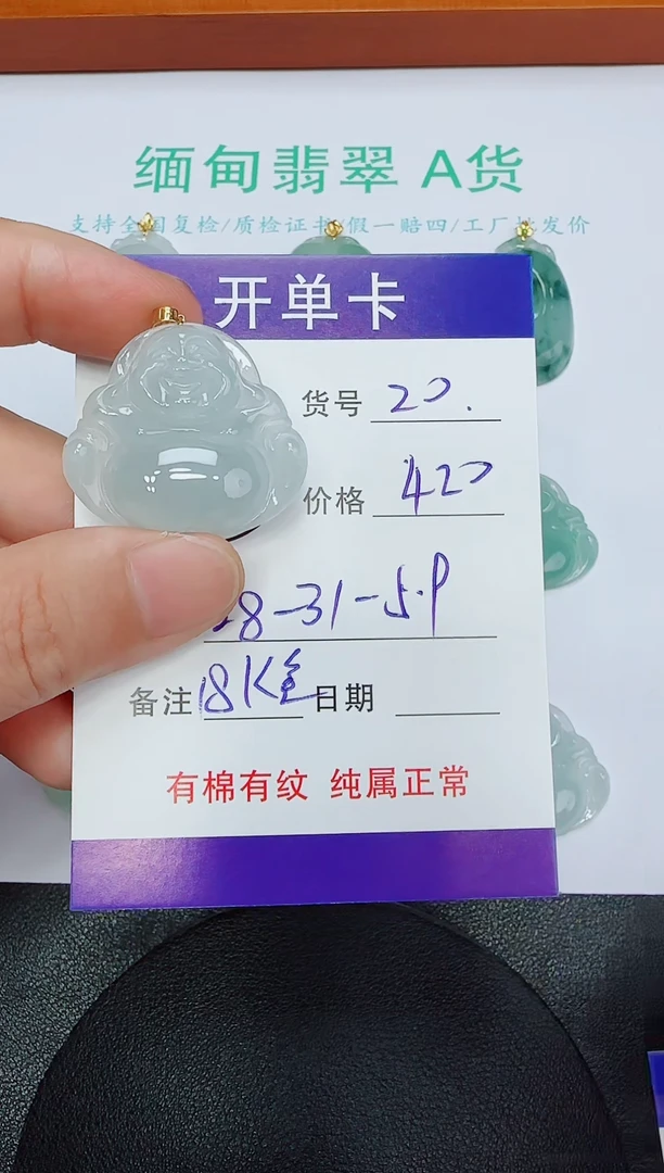 吊坠(赠链)未镶嵌翡翠20