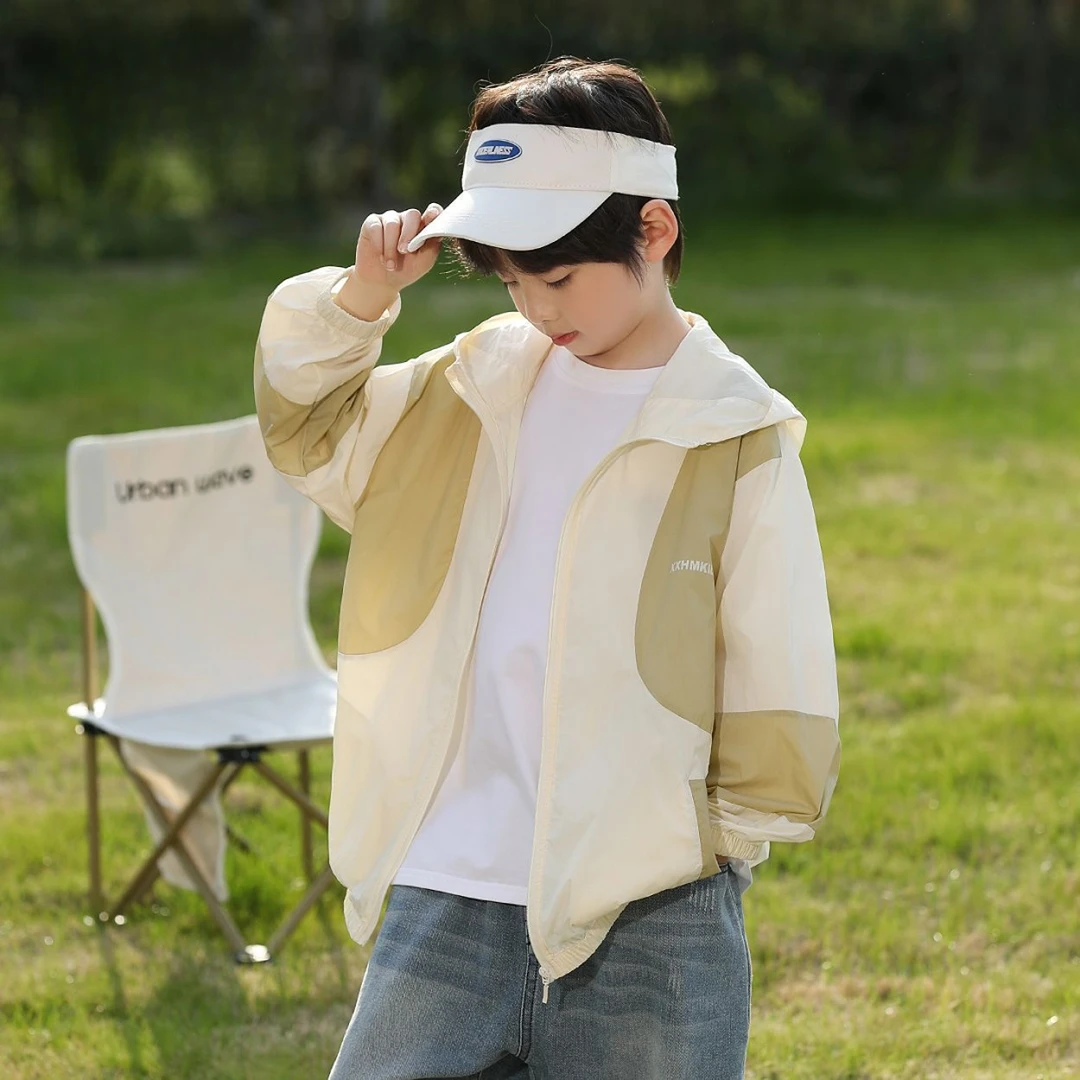 童装男童防晒衣夏装外套2025新款儿童夏季夏款中大童防晒服薄款潮