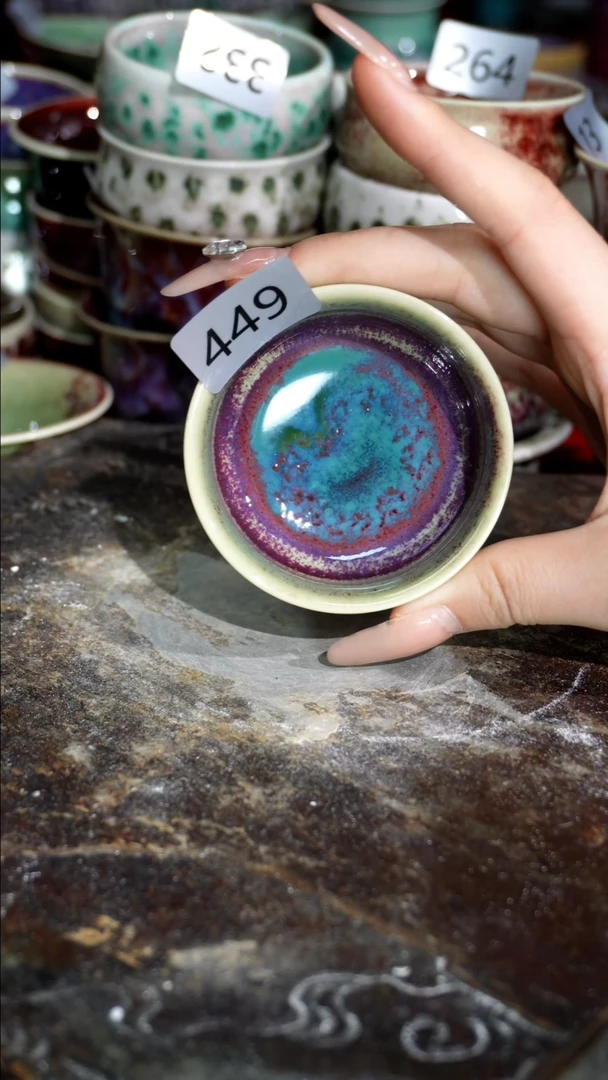 摆件精品窑变钧瓷茶器