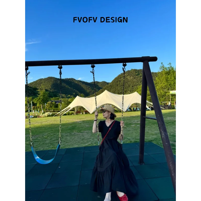 FVOFV（莫妮卡）轻如丝！优雅风桑蚕丝天丝连衣裙H1085-1不要机洗