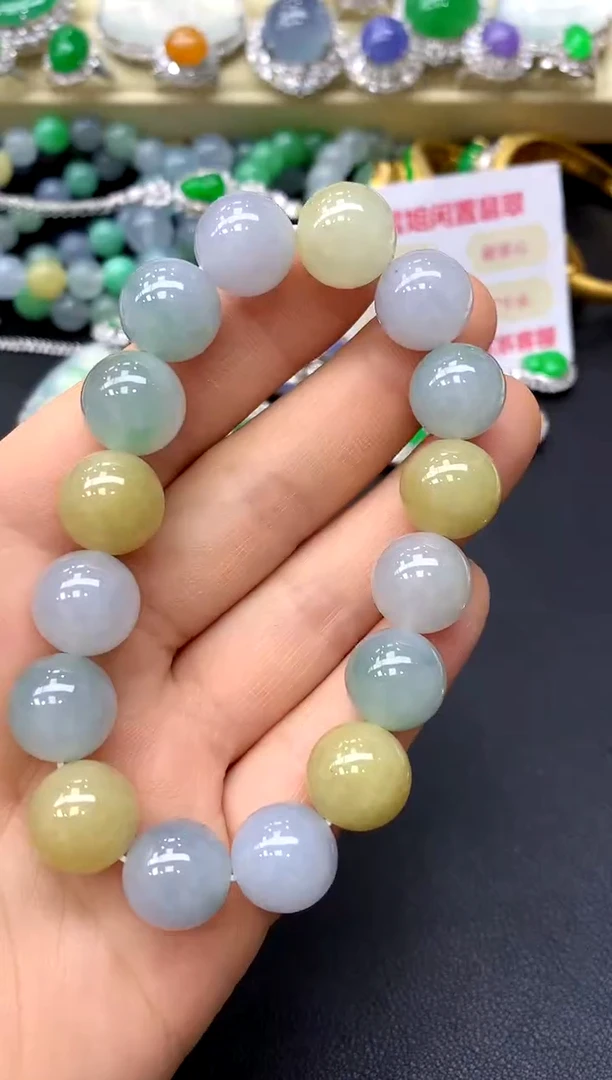 未镶嵌手串翡翠285-中国好珍宝