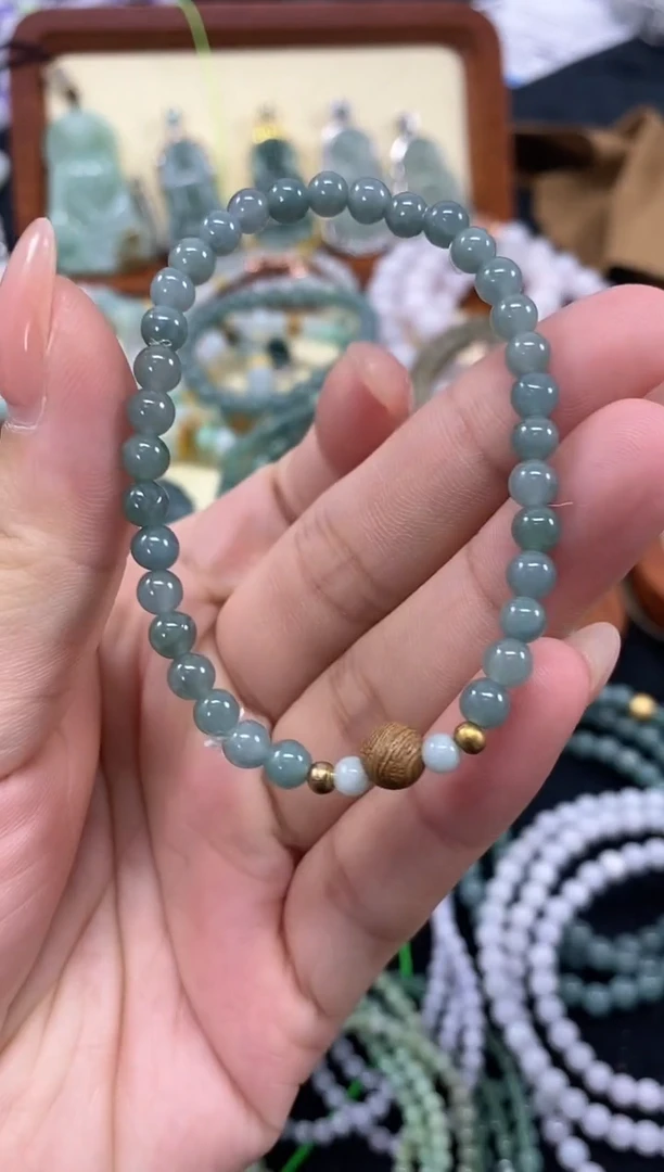项链未镶嵌翡翠天然翡翠手串