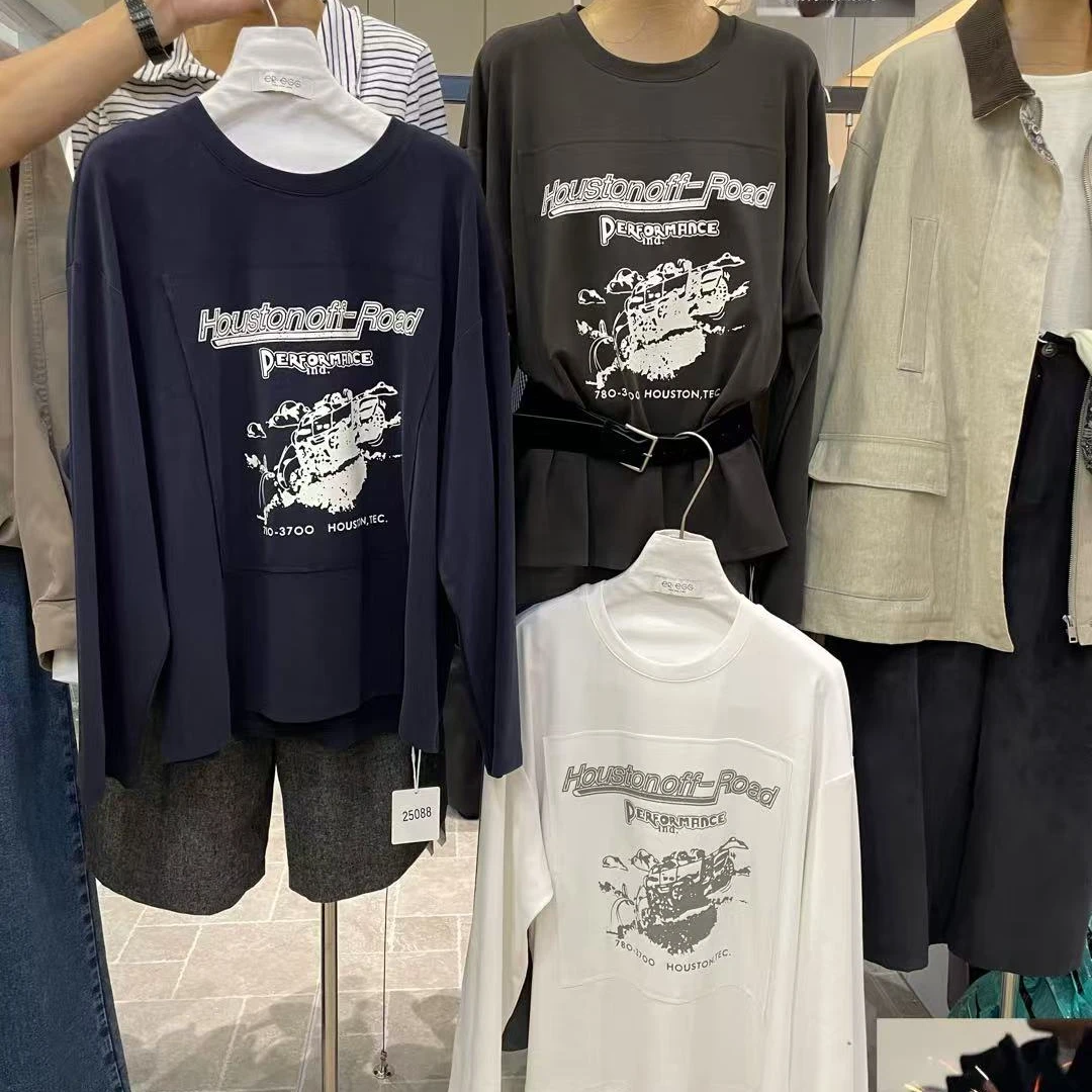 25088美式韩标慵懒长袖T