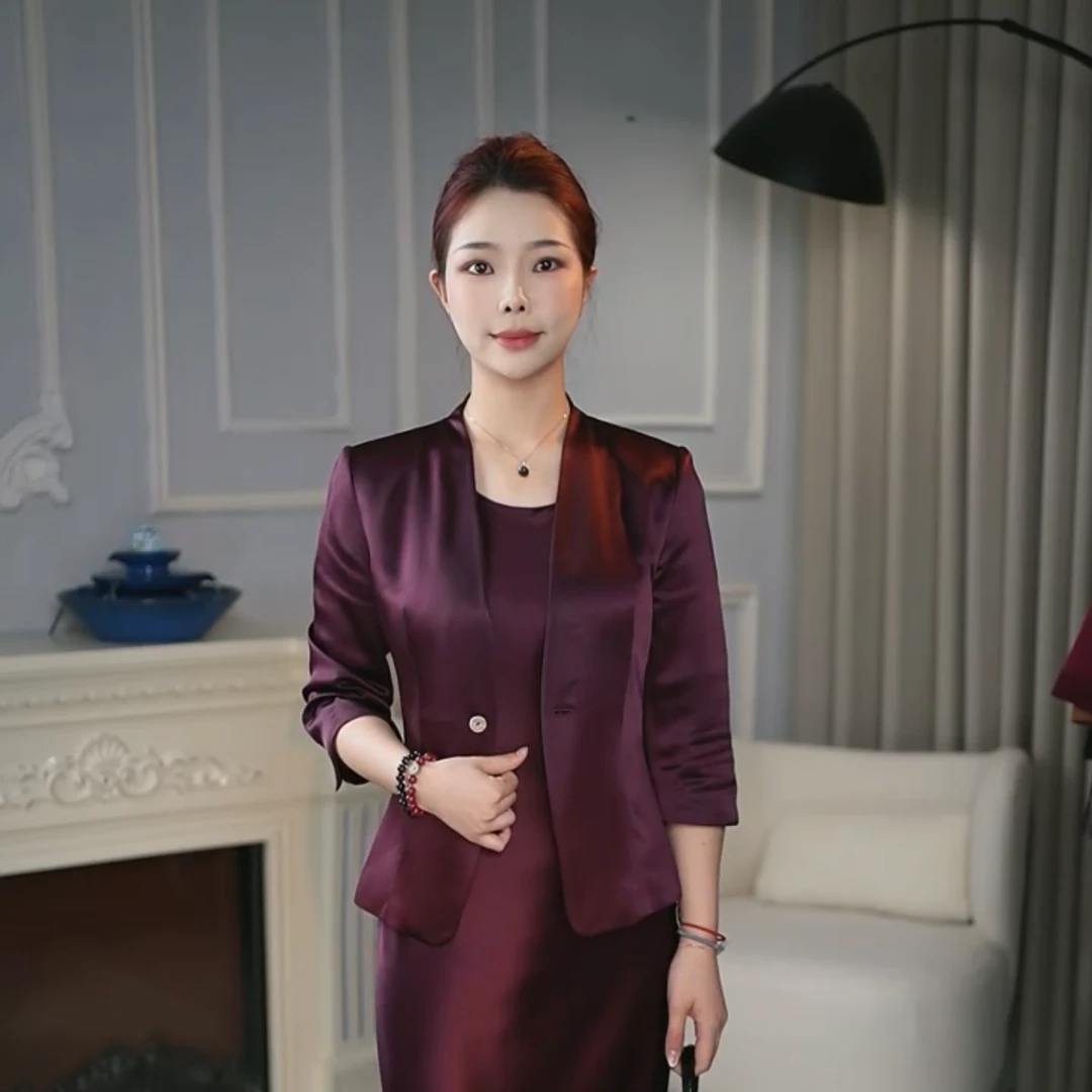 【iditto品牌-宝】三醋酸气质显瘦小西装GVBC345