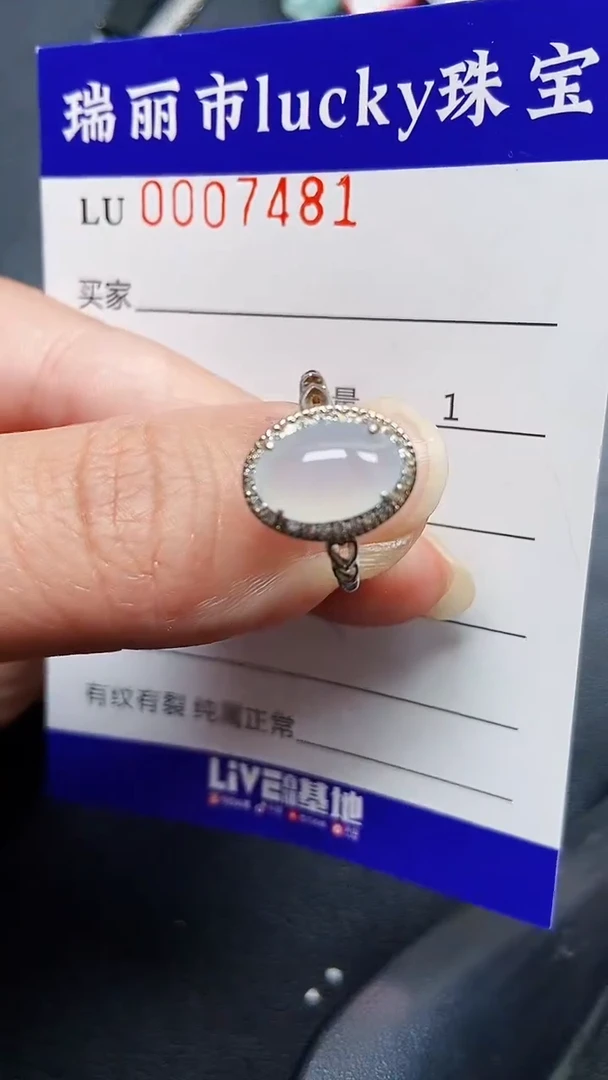 颈饰银S925镶嵌翡翠7481