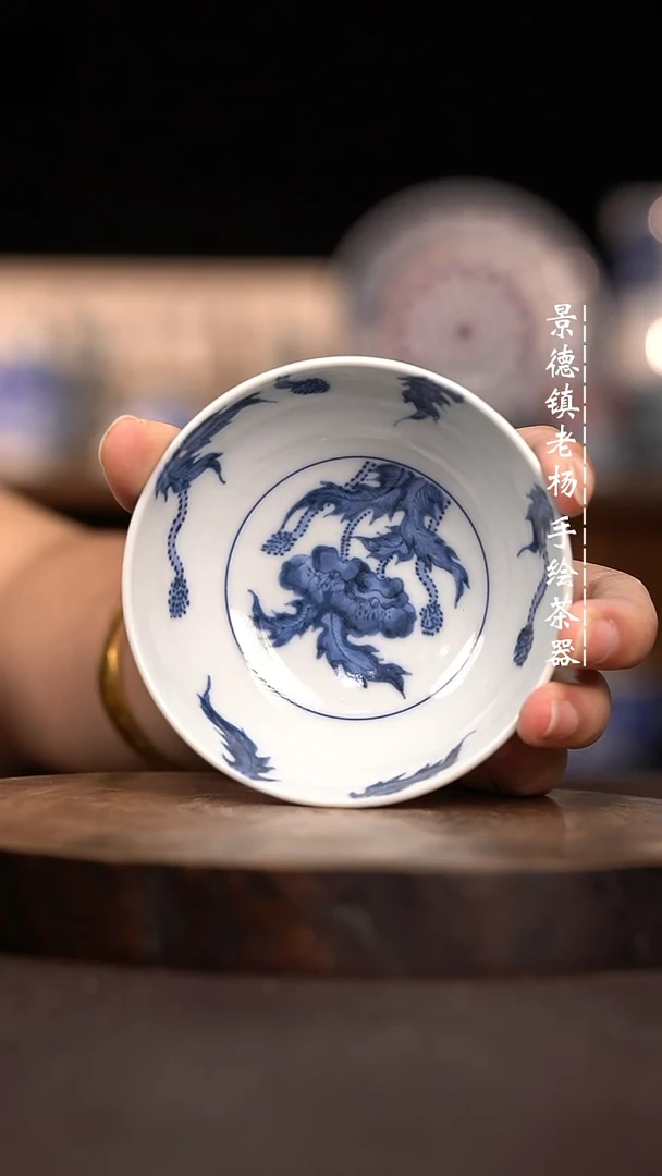 现代手绘茶器瑕不掩瑜柴
