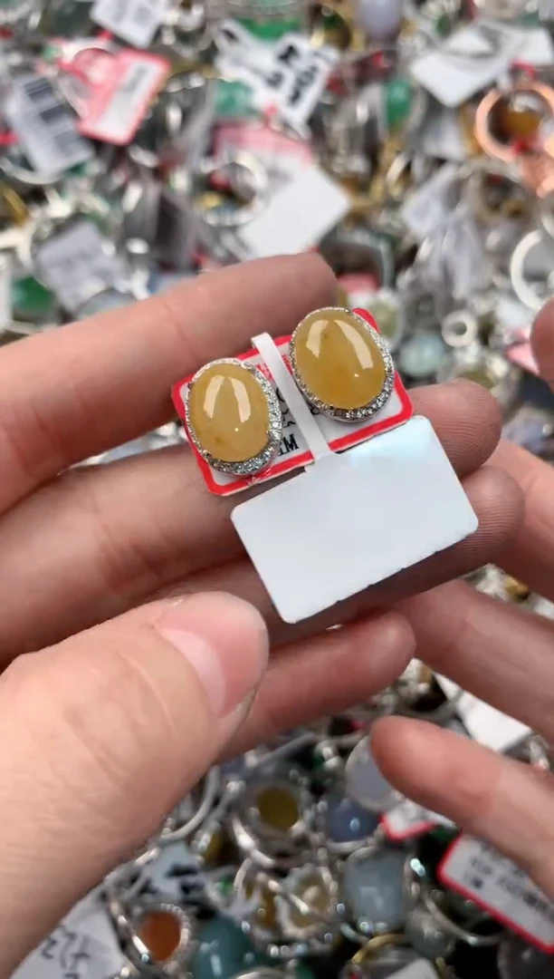 银S925镶嵌戒指翡翠13              6